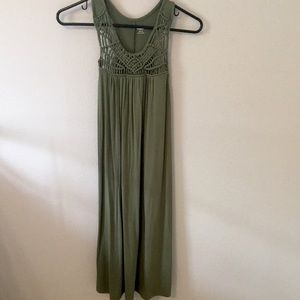 Old Navy olive green dress